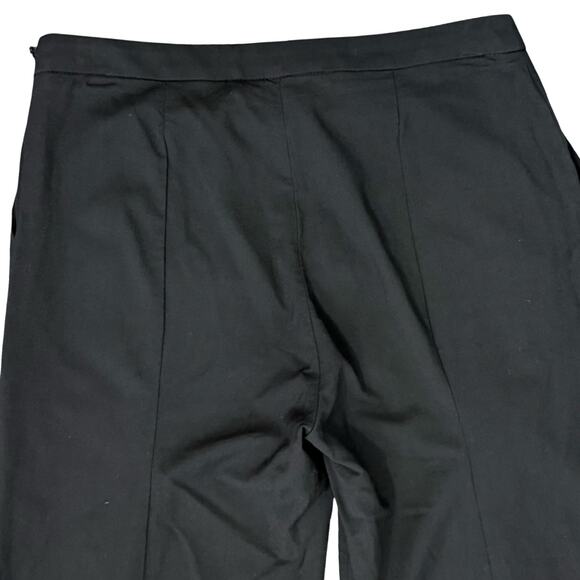 Elisabetta Franchi Black Pleated Wide Leg Pants Wool Blend Trousers sz 40 / 10 - Picture 12 of 12